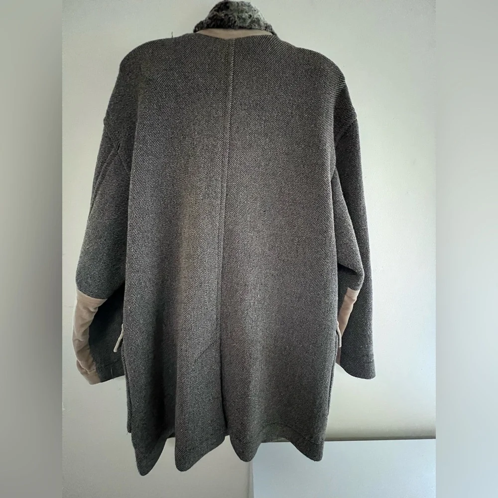 Vintage Escada brown Double-Breasted Pea Coat - Picture 11 of 15